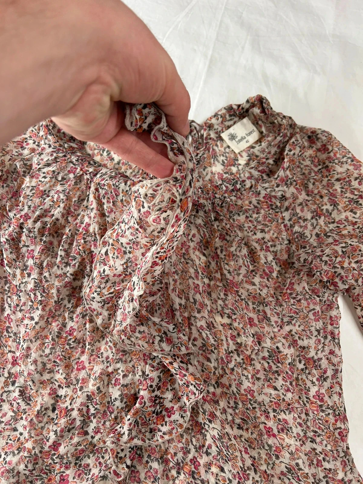 Veelkleurige vintage geprinte blouse Istella Forest – photo 6